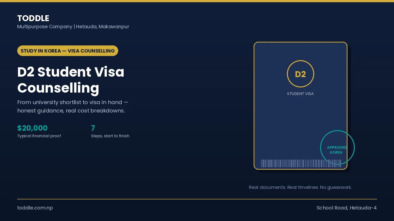 D2 Student Visa Counselling Services